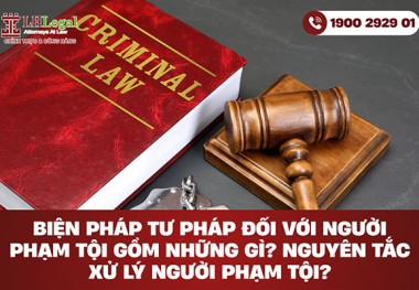 Biện pháp tư pháp đối với người phạm tội gồm những gì? Nguyên tắc xử lý người phạm tội?