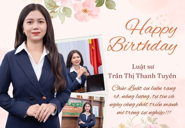 LH Legal chúc mừng sinh nhật Luật sư, Cộng sự cao cấp Trần Thị Thanh Tuyền