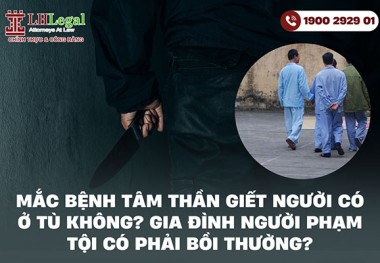 Mắc bệnh tâm thần giết người có ở tù không? Gia đình người phạm tội có phải bồi thường?