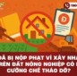 Đã bị nộp phạt vì xây nhà trên đất nông nghiệp, có bị cưỡng chế tháo dỡ?