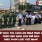 Quyết định thi hành án phạt trục xuất được quy định như thế nào theo pháp luật Việt Nam?