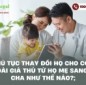 Thủ tục thay đổi họ cho con ngoài giá thú từ họ mẹ sang họ cha như thế nào?
