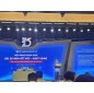 Luật sư Lê Nguyên Hòa - Phó Chủ tịch Ban Điều hành lâm thời UEL Alumni phát biểu tại Hội nghị Khoa học “UEL 25 năm Kết nối - Khát vọng”