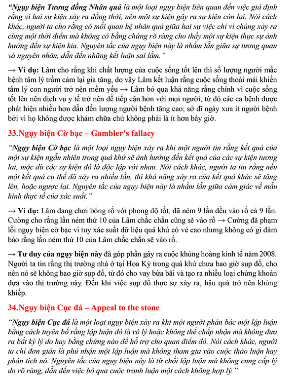37 ngụy biện (fallacies) mà Luật sư phải tránh bằng mọi giá