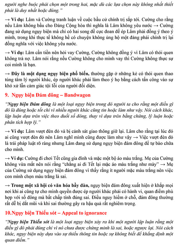 37 ngụy biện (fallacies) mà Luật sư phải tránh bằng mọi giá