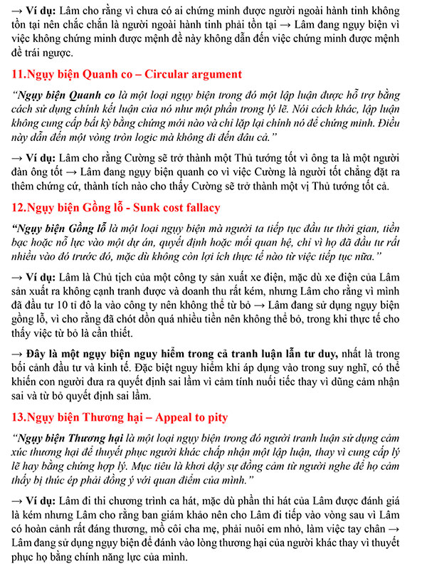37 ngụy biện (fallacies) mà Luật sư phải tránh bằng mọi giá