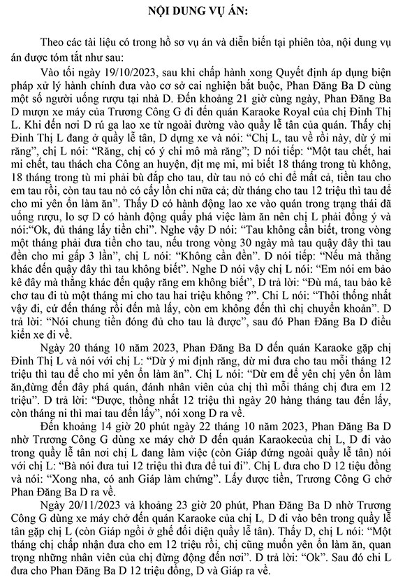 Bản án 13/2024/HS-ST ngày 24/04/2024 về tội cưỡng đoạt tài sản