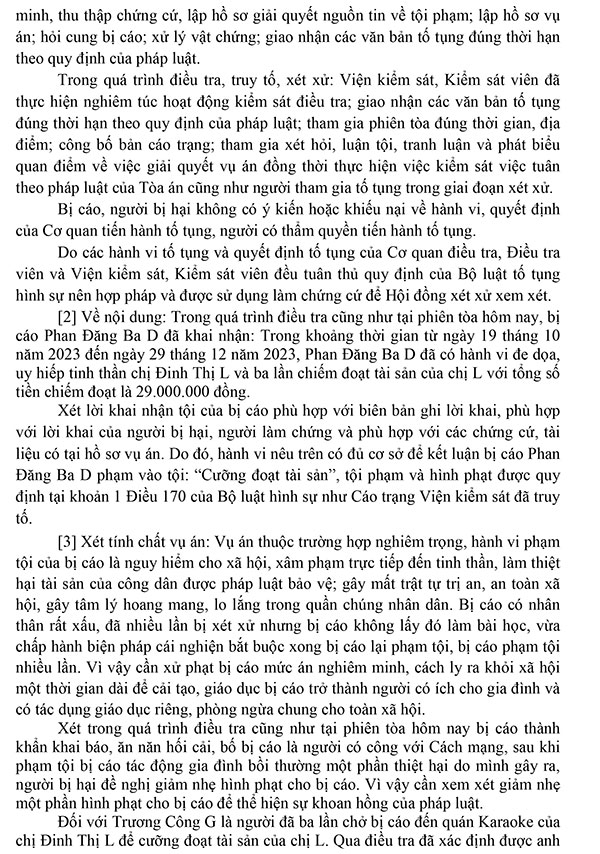 Bản án 13/2024/HS-ST ngày 24/04/2024 về tội cưỡng đoạt tài sản