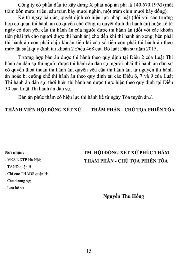 Bản án số 233/2023/DS-PT về tranh chấp hợp đồng mua bán căn hộ chung cư