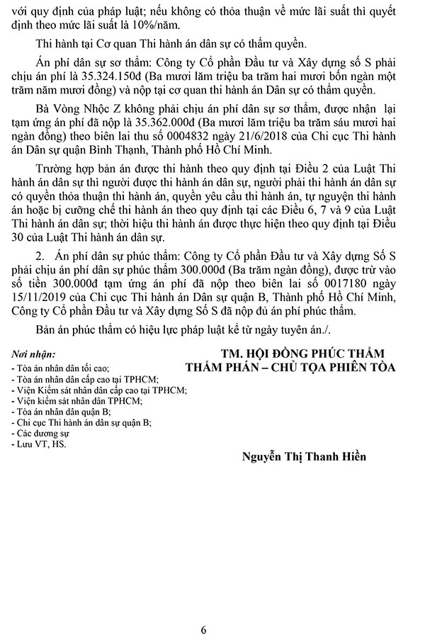Bản án số 239/2020/DS-PT về tranh chấp hợp đồng mua bán căn hộ hình thành trong tương lai