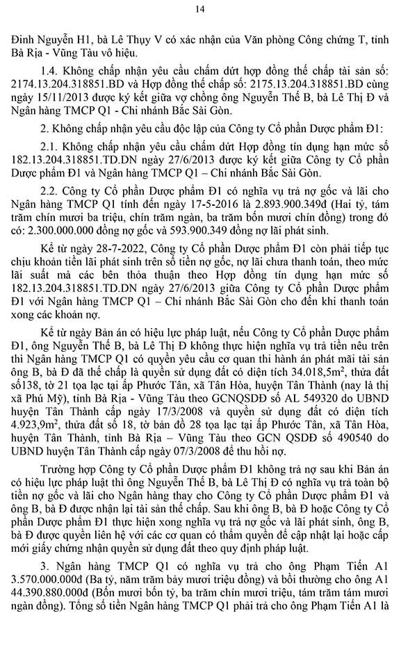 Bản án 71/2023/DS-PT ngày 22/05/2023 về tranh chấp hợp đồng bán đấu giá tài sản, hợp đồng chuyển nhượng quyền sử dụng đất, hợp đồng tín dụng và hợp đồng thế chấp tài sản