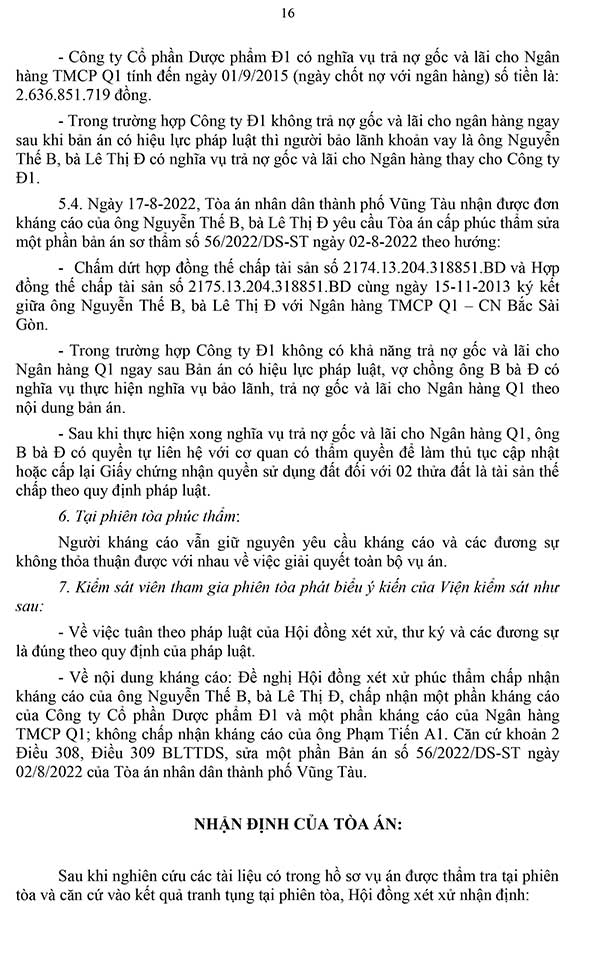 Bản án 71/2023/DS-PT ngày 22/05/2023 về tranh chấp hợp đồng bán đấu giá tài sản, hợp đồng chuyển nhượng quyền sử dụng đất, hợp đồng tín dụng và hợp đồng thế chấp tài sản