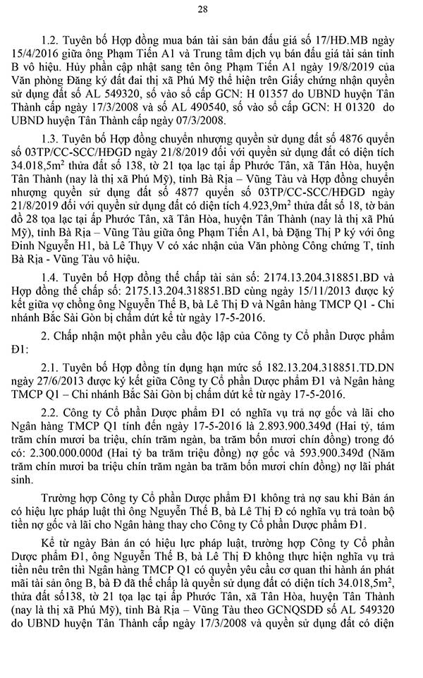 Bản án 71/2023/DS-PT ngày 22/05/2023 về tranh chấp hợp đồng bán đấu giá tài sản, hợp đồng chuyển nhượng quyền sử dụng đất, hợp đồng tín dụng và hợp đồng thế chấp tài sản