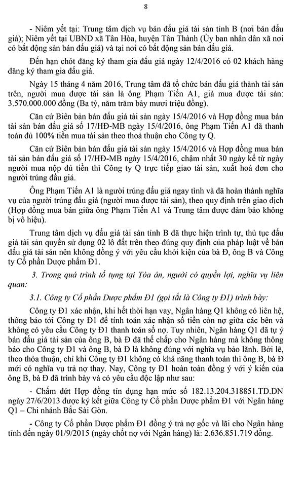 Bản án 71/2023/DS-PT ngày 22/05/2023 về tranh chấp hợp đồng bán đấu giá tài sản, hợp đồng chuyển nhượng quyền sử dụng đất, hợp đồng tín dụng và hợp đồng thế chấp tài sản