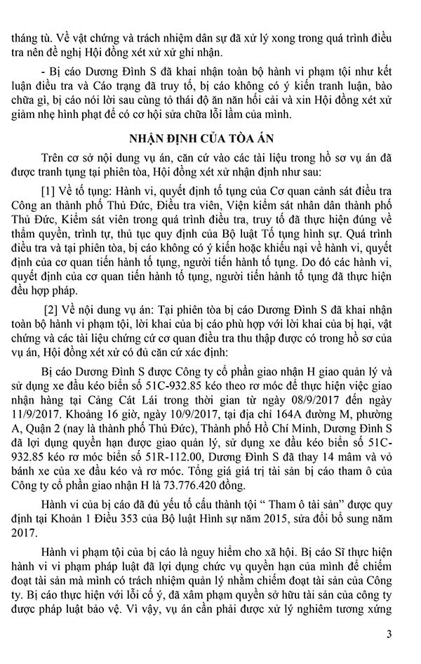 Bản án 125/2023/HS-ST ngày 05/04/2023 về tội tham ô tài sản