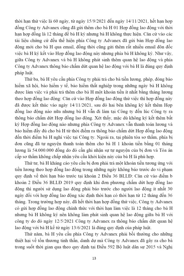 Bản án số 03/2024/LĐPT