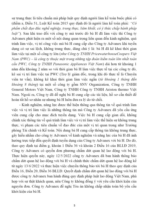 Bản án số 03/2024/LĐPT