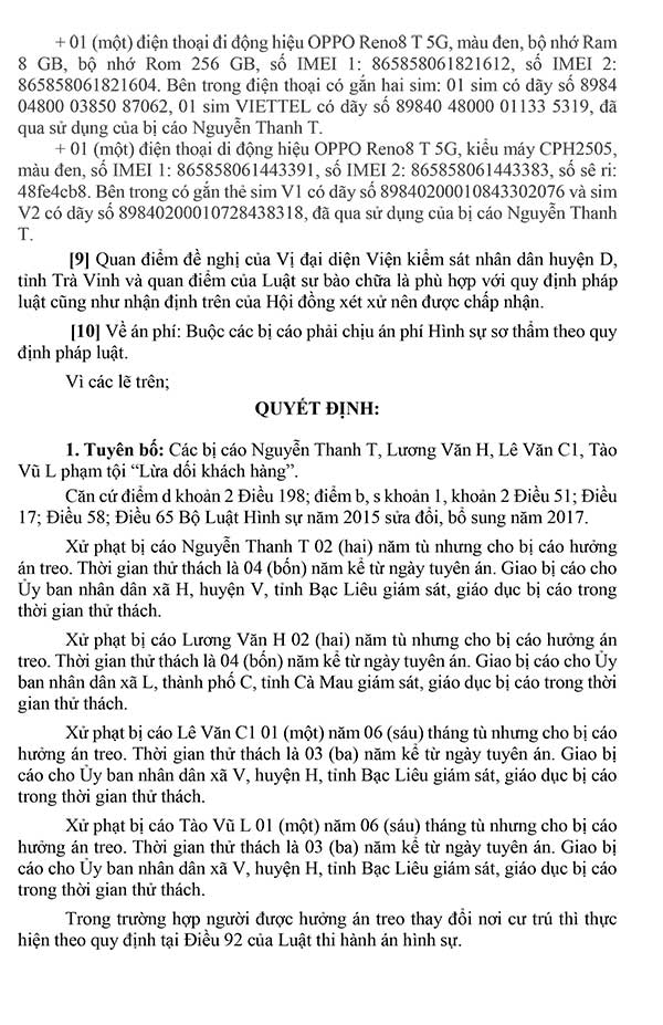 Bản án số 08/2024/HS-ST ngày 25/11/2024 Về tội lừa dối khách hàng