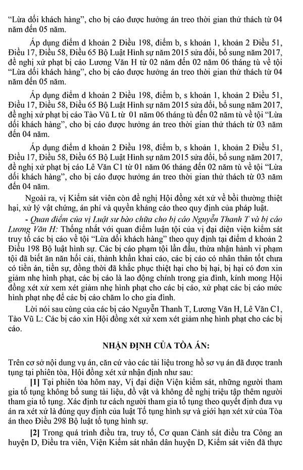 Bản án số 08/2024/HS-ST ngày 25/11/2024 Về tội lừa dối khách hàng