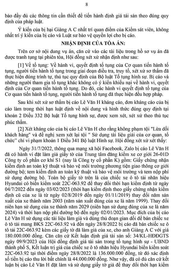 Bản án số 23/2024/HS-PT ngày 15/8/2024 về tội buôn bán hàng giả