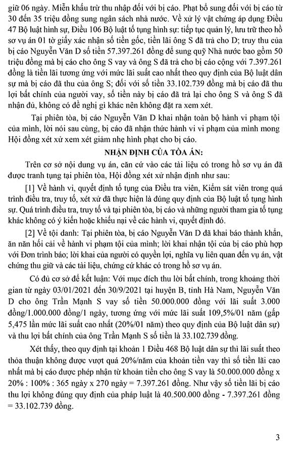 Bản án số 26/2024/HS-ST ngày 17-4-2024 về tội cho vay lãi nặng trong giao dịch dân sự