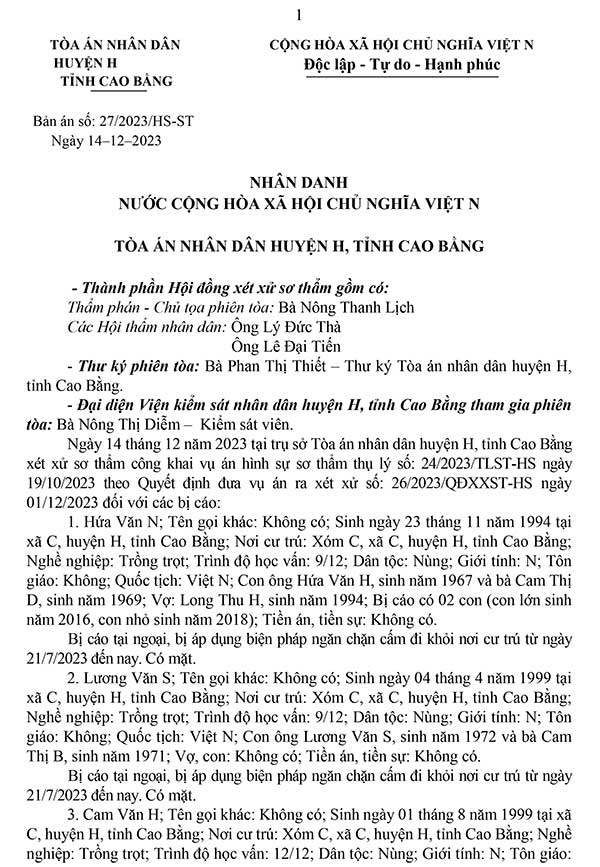 Bản án 27/2023/HS-ST ngày 14/12/2023 về tội buôn lậu