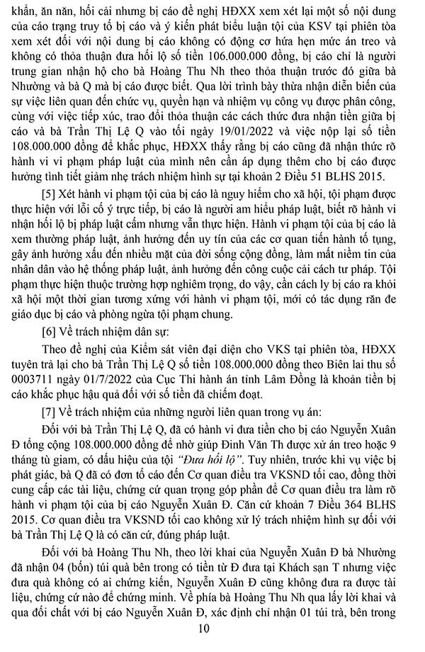 Bản án số 28/2022/HS-ST ngày 11/11/2022 về tội nhận hối lộ