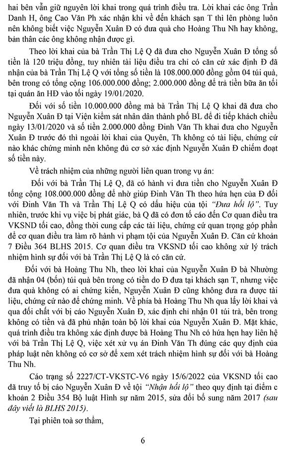 Bản án số 28/2022/HS-ST ngày 11/11/2022 về tội nhận hối lộ