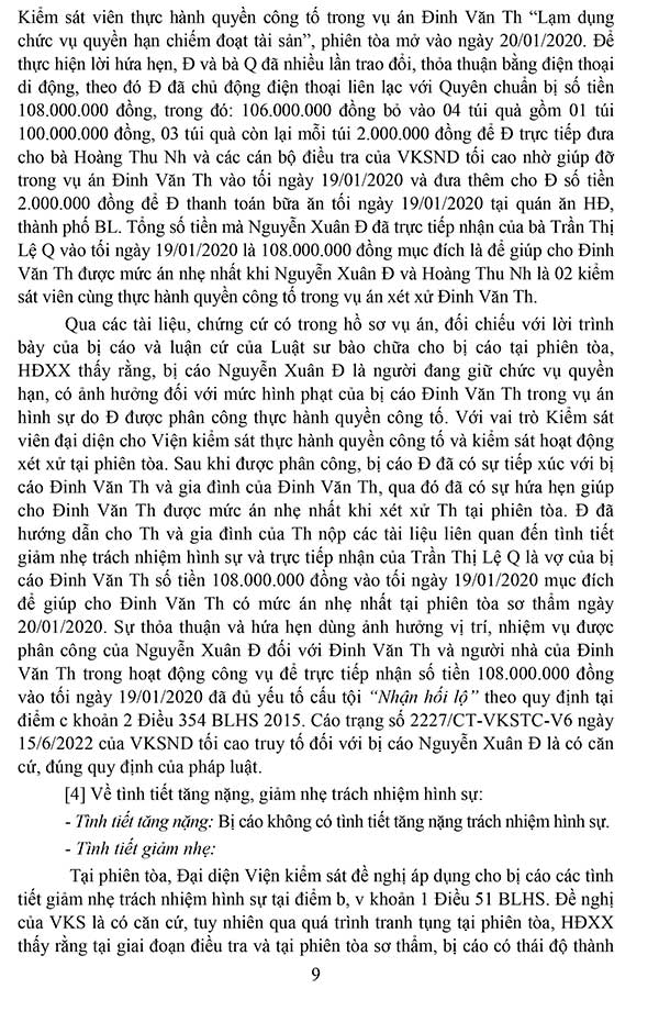 Bản án số 28/2022/HS-ST ngày 11/11/2022 về tội nhận hối lộ