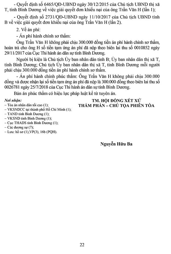 Bản án số 427/2019/HC-PT ngày 09/07/2019 về khiếu kiện quyết định hành chính về việc thu hồi đất, bồi thường, hỗ trợ khi thu hồi đất và giải quyết khiếu nại
