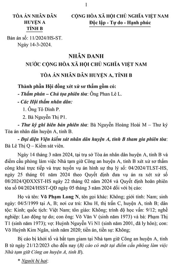 Bản án 11/2024/HS-ST ngày 14/03/2024 về tội lạm dụng tín nhiệm chiếm đoạt tài sản