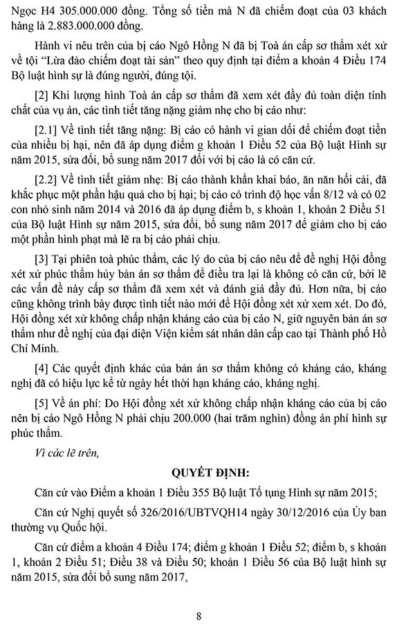 Bản án 28/2024/HS-PT ngày 18/01/2024 về Tội lừa đảo chiếm đoạt tài sản