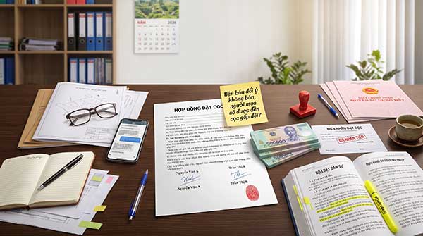 Bên bán đổi ý không bán đất, người mua có được đền cọc gấp đôi?