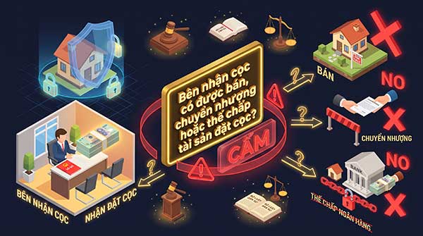 Bên nhận cọc có được bán, chuyển nhượng hoặc thế chấp tài sản đặt cọc?