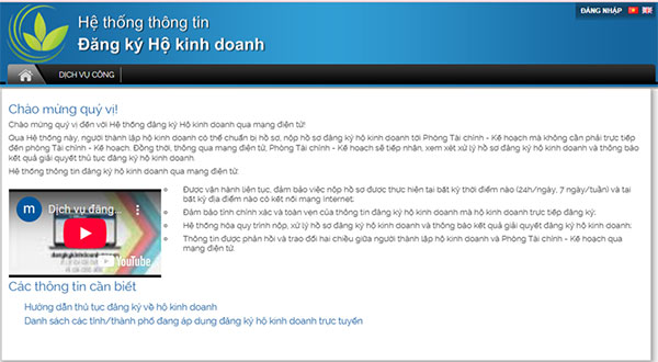 Bước 2: Chọn “Đăng nhập” trên góc phải