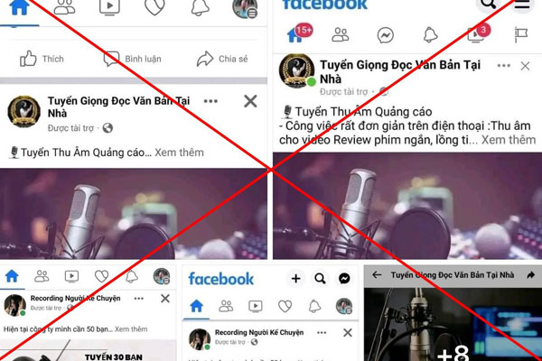Các bài tuyển dụng đưa ra thông tin thu nhập hấp dẫn nhưng thực chất là lừa đảo