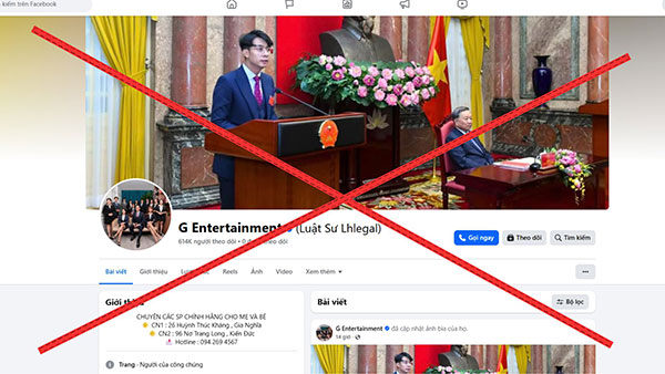 Cảnh báo giả mạo Công ty Luật TNHH LHLegal trên mạng xã hội