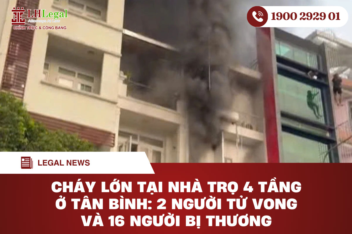 Cháy lớn tại nhà trọ 4 tầng ở Tân Bình: 2 người tử vong và 16 người bị thương