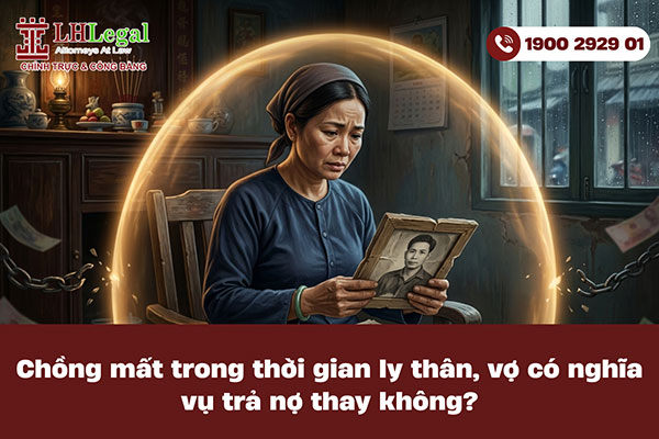 Chồng mất trong thời gian ly thân, vợ có nghĩa vụ trả nợ thay không?