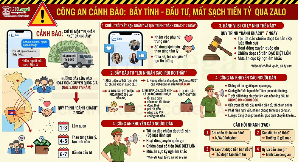 Công an cảnh báo: Chỉ từ một tin nhắn “kết bạn nhầm” trên Zalo, nhiều người mất sạch tiền tỷ