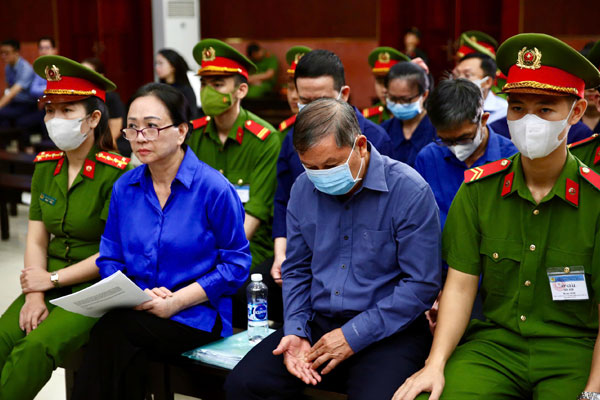 Các bị cáo tại tòa