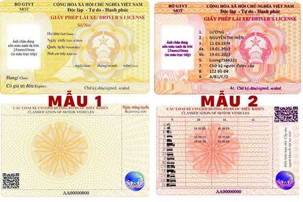 Chính thức: Đã có 2 mẫu giấy phép lái xe mới áp dụng từ 01/01/2025
