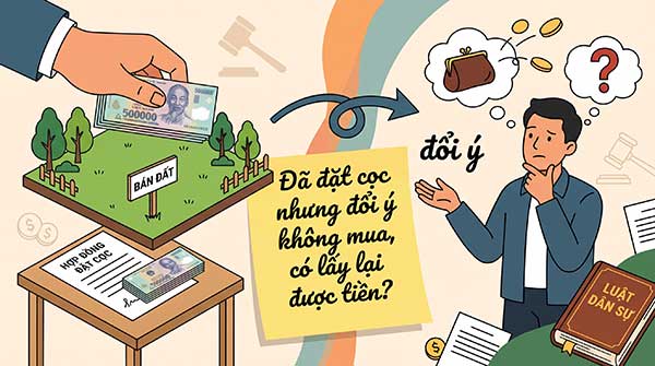 Đã đặt cọc mua đất nhưng đổi ý không mua, có lấy lại được tiền?