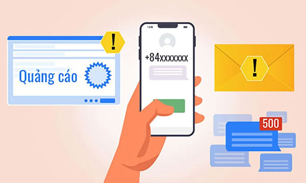 Các hành vi gửi tin nhắn, gọi điện quảng cáo sai giờ quy định có thể bị xử phạt hành chính