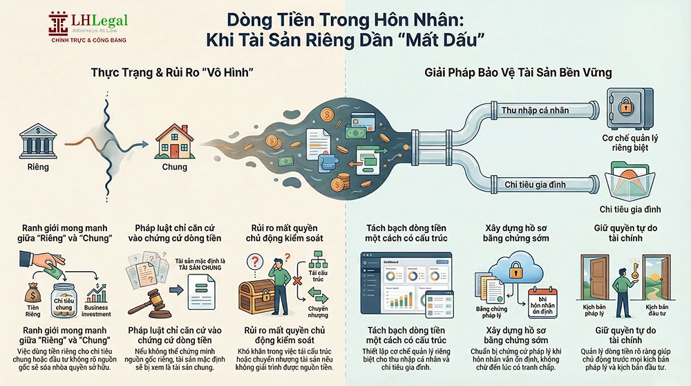 Dòng tiền trong hôn nhân: Khi tài sản riêng dần mất dấu mà bạn không hề nhận ra