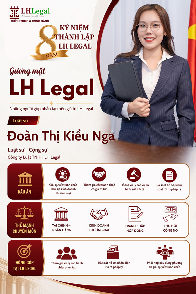 Gương mặt LH Legal | Luật sư Đoàn Thị Kiều Nga - Bản lĩnh qua những tranh chấp phức tạp