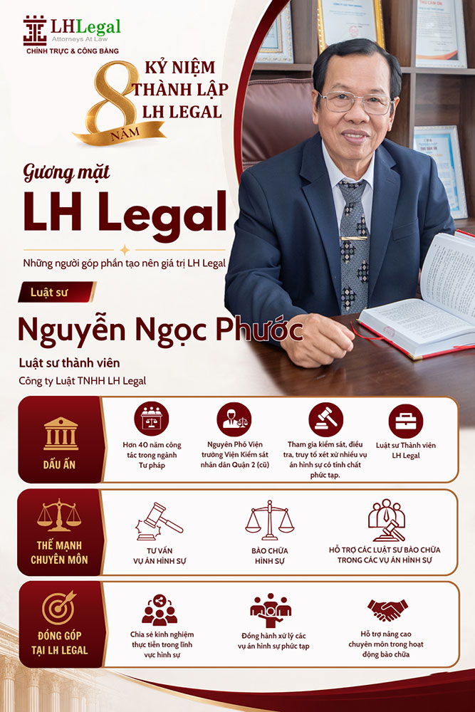 Gương mặt LH Legal | Luật Sư Nguyễn Ngọc Phước - Hơn 40 năm kinh nghiệm trong lĩnh vực tư pháp