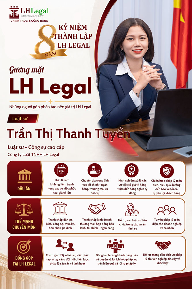 Gương mặt LH Legal | Luật sư Trần Thị Thanh Tuyền – Dấu ấn trong những vụ việc giá trị lớn, phức tạp