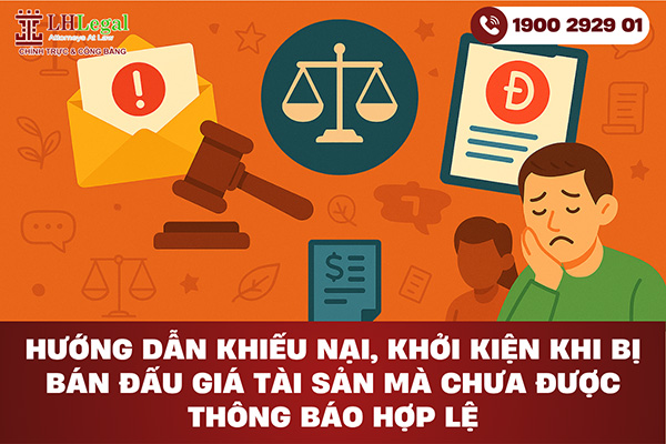 Hướng dẫn khiếu nại, khởi kiện khi bị bán đấu giá tài sản mà chưa được thông báo hợp lệ