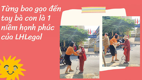  LHLegal chia sẻ yêu thương - 1 tấn gạo mỗi tháng 